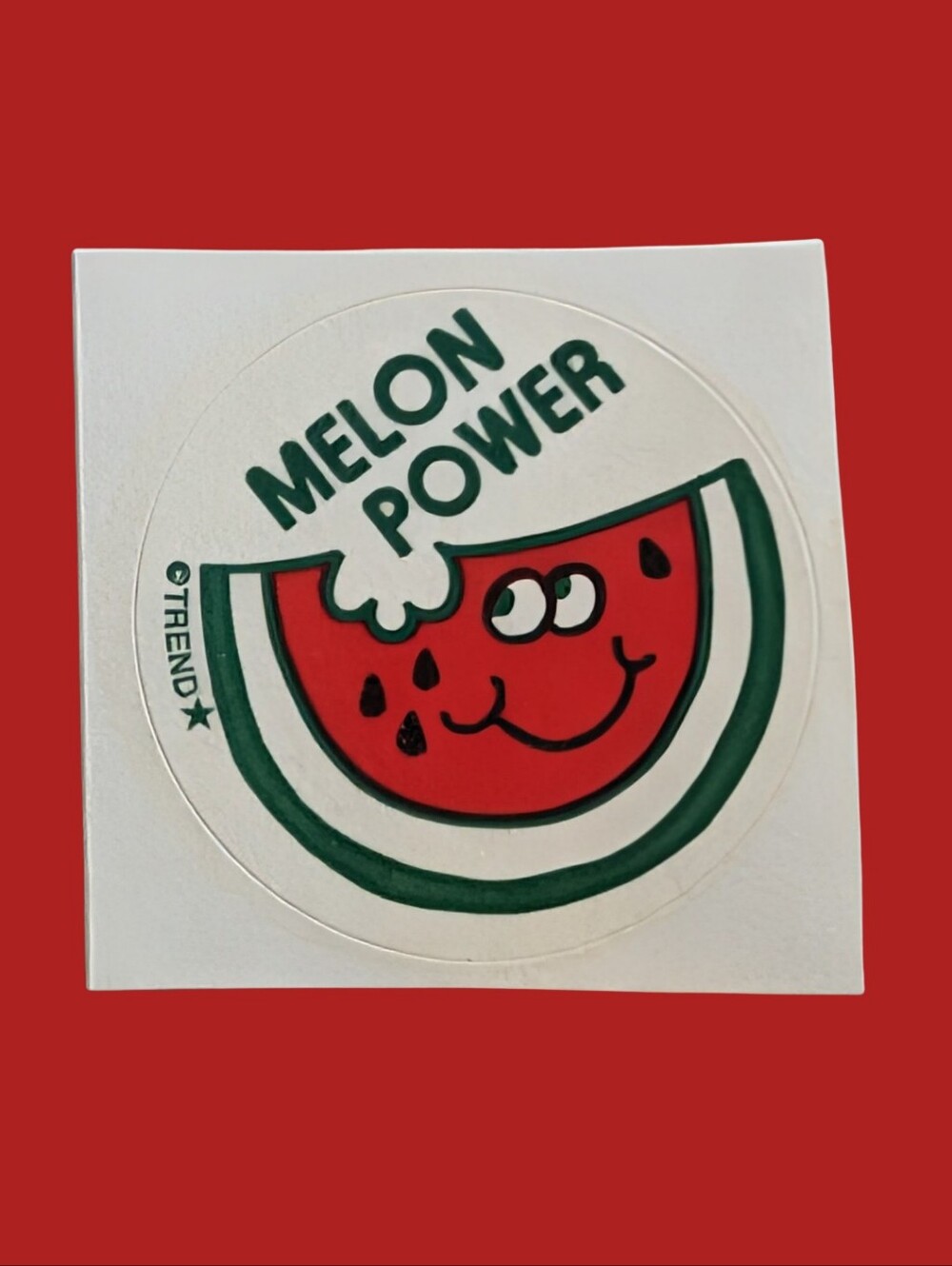 10/$25 Watermelon "Melon Power" Scratch & Sniff Retro Reward Sticker